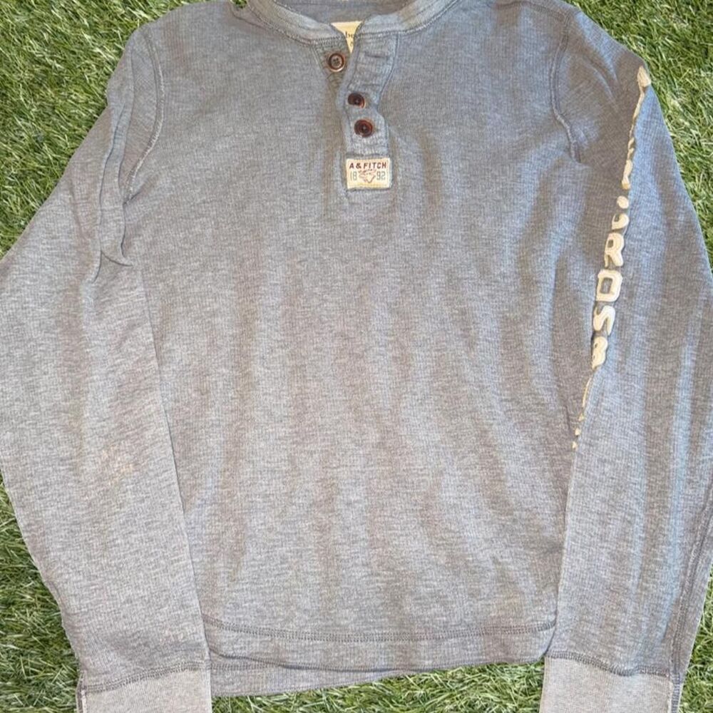Abercrombie-fitch Men's Grey Shirt